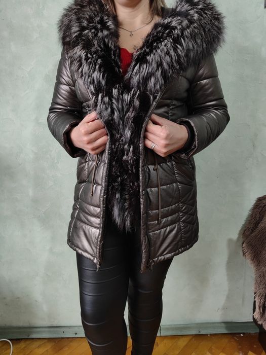 Зимова куртка,парка з еко покриттям