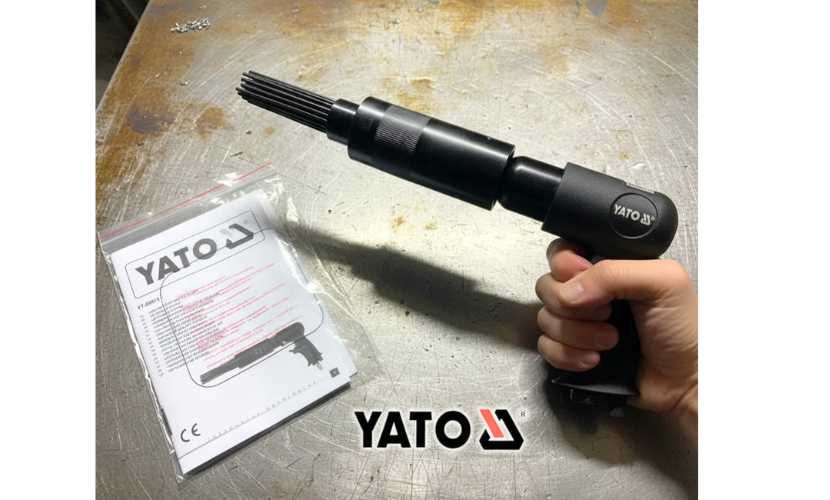 Mocny młotek igłowy pneumatyczny usuwania farby YATO 4500 uderzeń/min