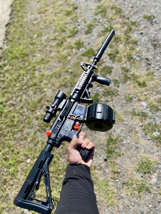 Топовий Автомат Гель Бластер M416 2 ОБОЙМИ Орбізи Орбизы/ 85см