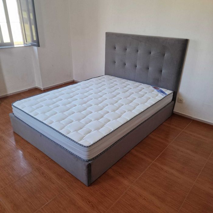 Camas de Casal Estofadas de Luxo 199€ Disp. em Várias Cores! 190x140m!