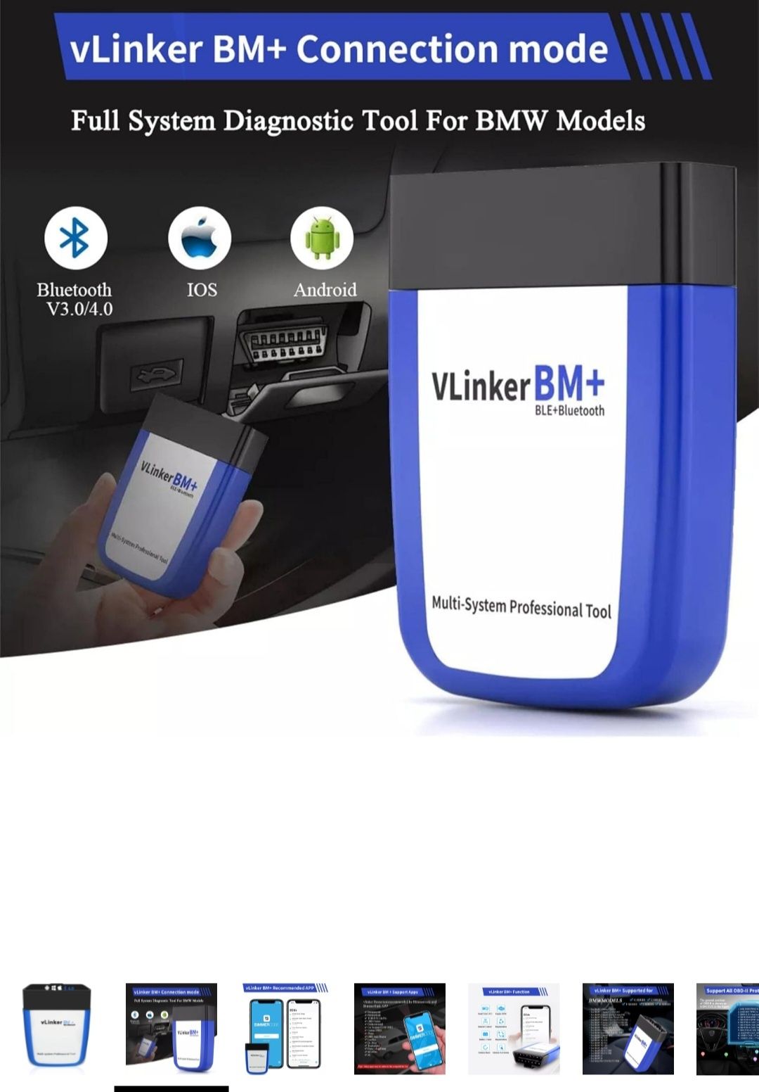 Veepeak/Vlinker BM+ Nexas p/ Bimmer Code