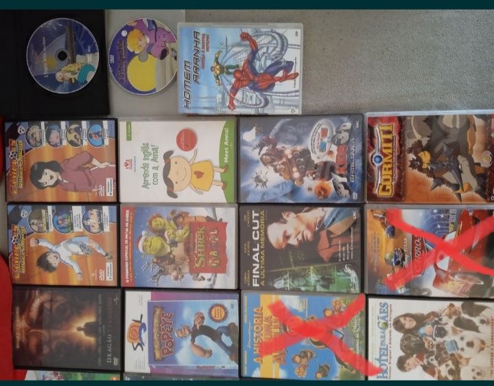 Lote 27 DVD filmes e desenhos animados