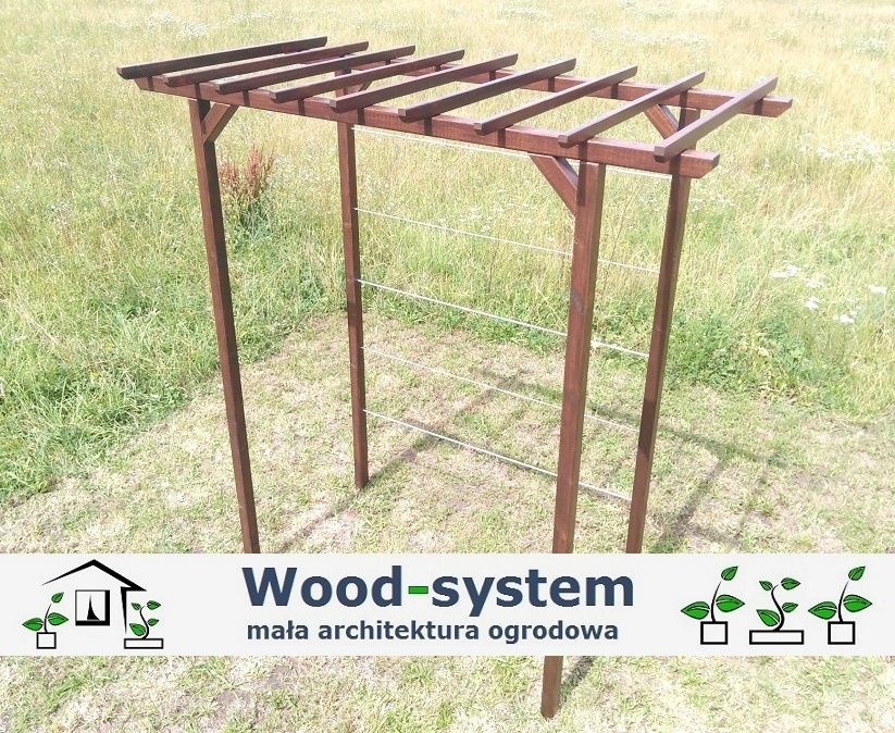 Pergola dla winogron drewniana 180 x 120 x 185 x 6 Wood-system