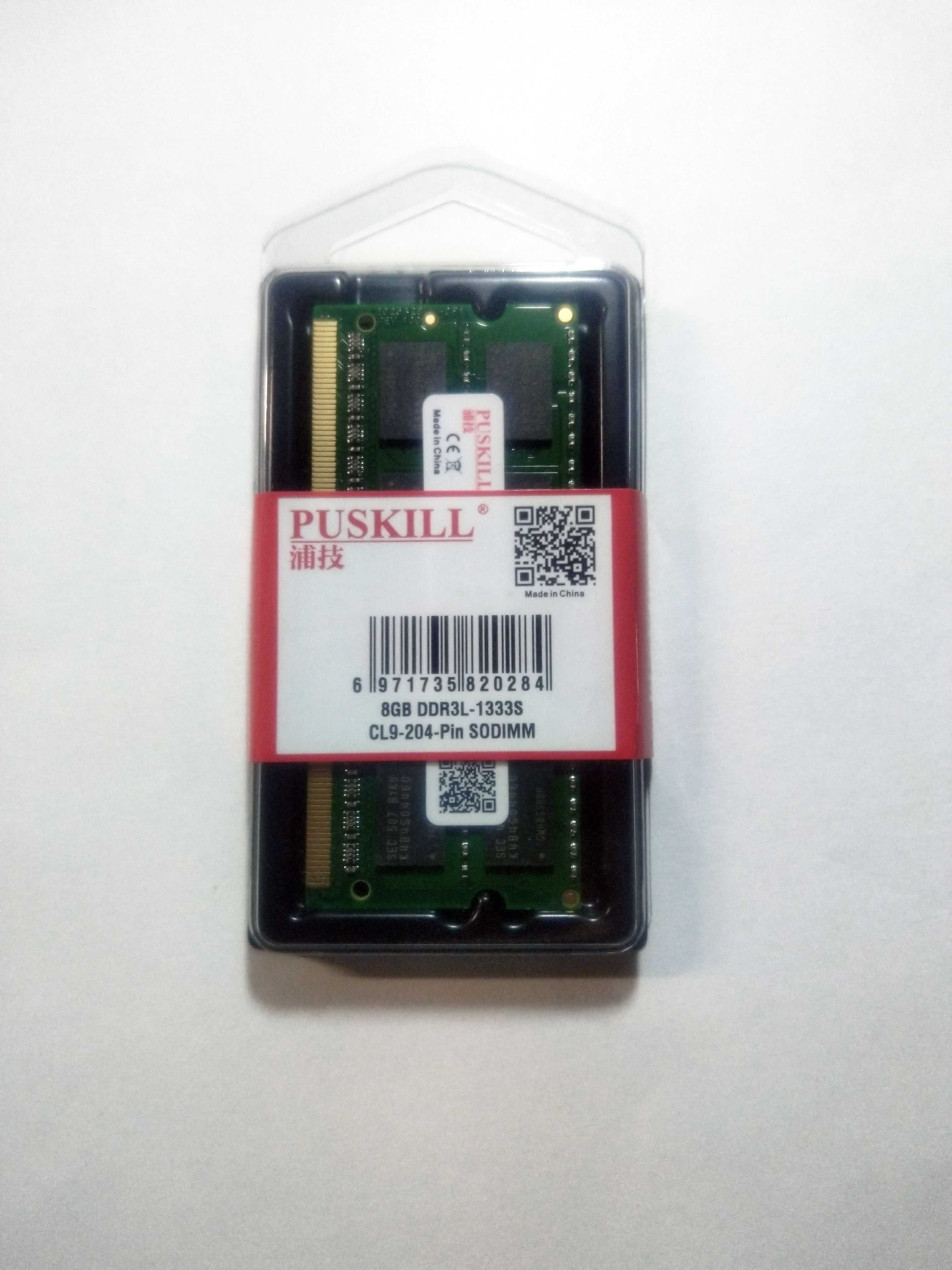 Оперативна пам'ять ОЗУ PUSKILL DDR3L 8GB 1333 MHz
