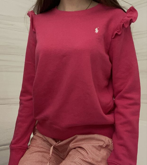 Рожевиф світшот Ralph Lauren Дитячий розмір 12-14 р ідеально на XS-S