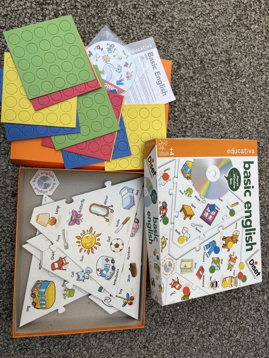 Jogo brinquedo criança 4+ ingles basico
