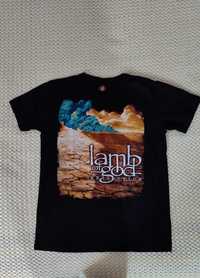 T-shirt metal, musica, banda, lamb of god Resolution, Tamanho M