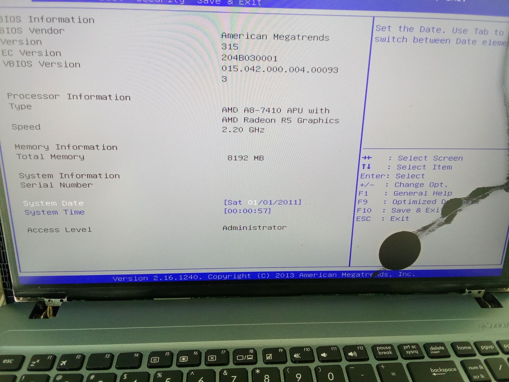 Asus R540Y, AMD A8-7410, ddr 8gb