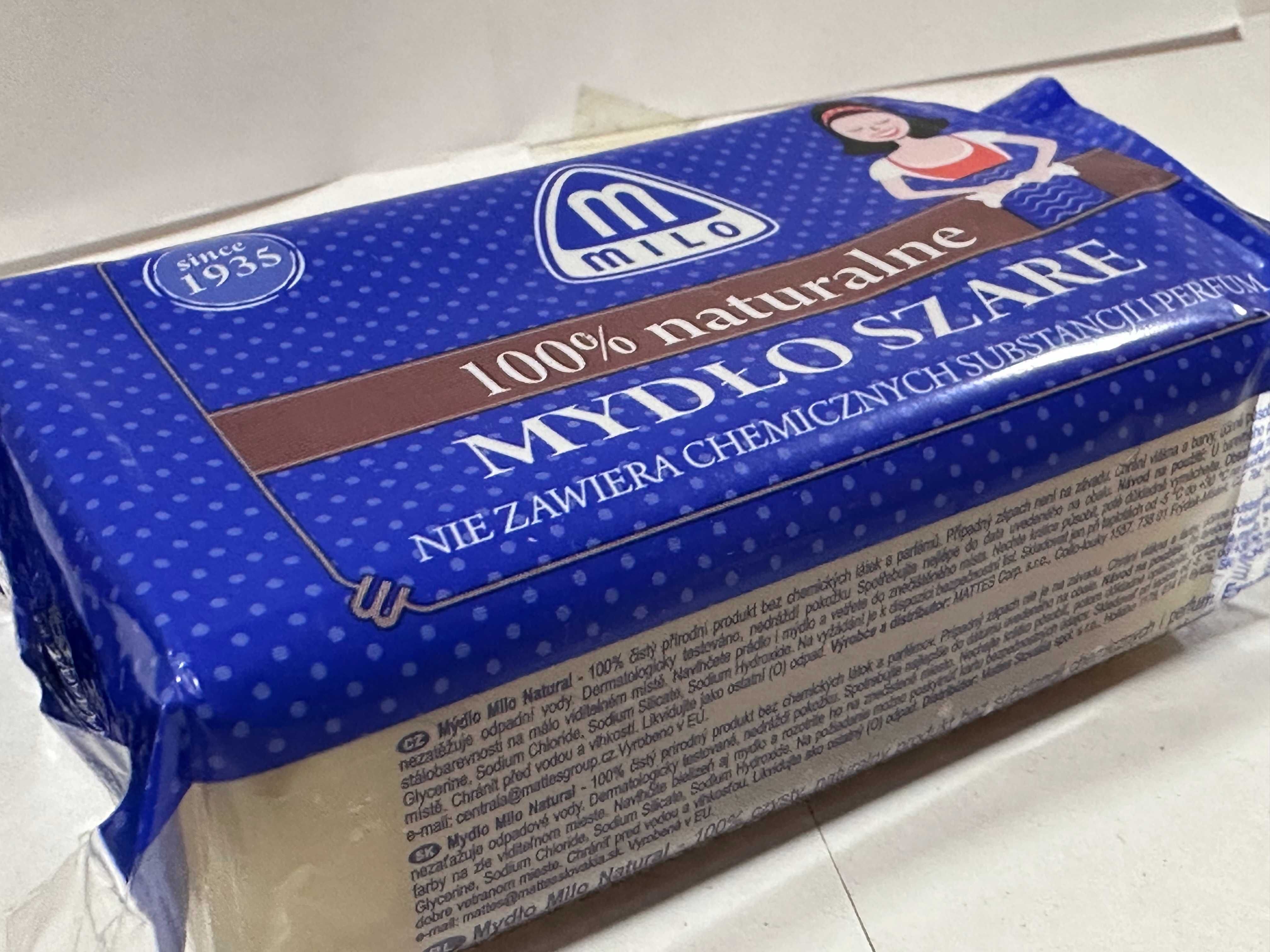 Mydło szare Mattes 175g kostka 100% naturalne