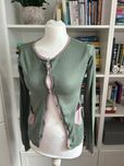Sweter zielony rozpinany