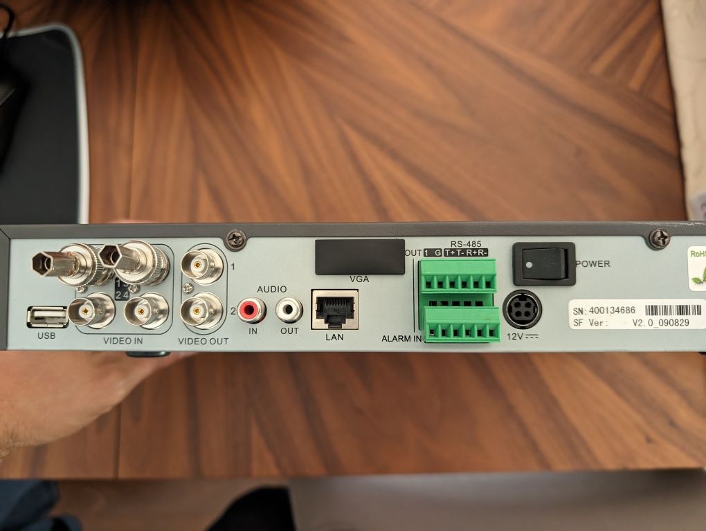 Gravador CCTV Airspace SAM 885 de 4 canais