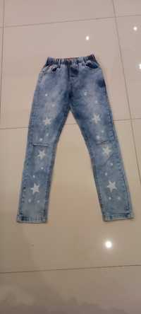 Spodnie jeansowe 134 - 140 dla dziewczynki