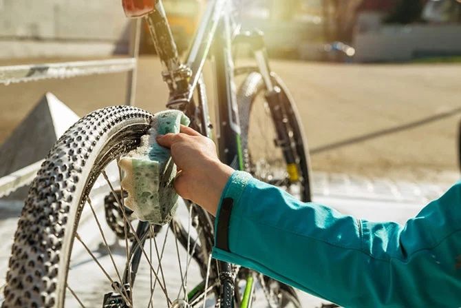 Serviço de limpeza de bicicletas