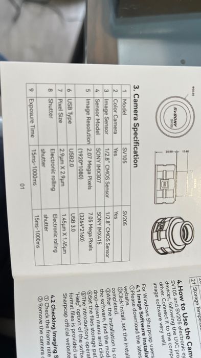 Câmera para telescópio planetária SV205 NOVA!