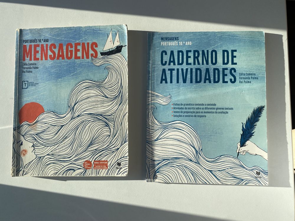 Manual e caderno de atividades Mensagens Português 10 ano