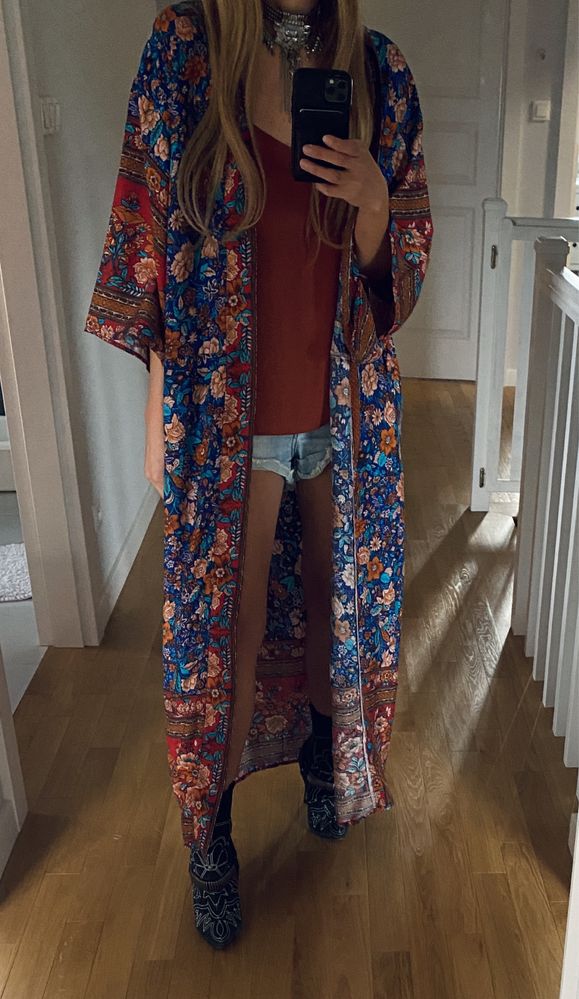 Kimono boho narzutka kaftan szlafroczek warsztaty rozwój