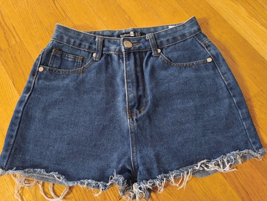 Spodenki jeansowe damskie 36 niebieskie