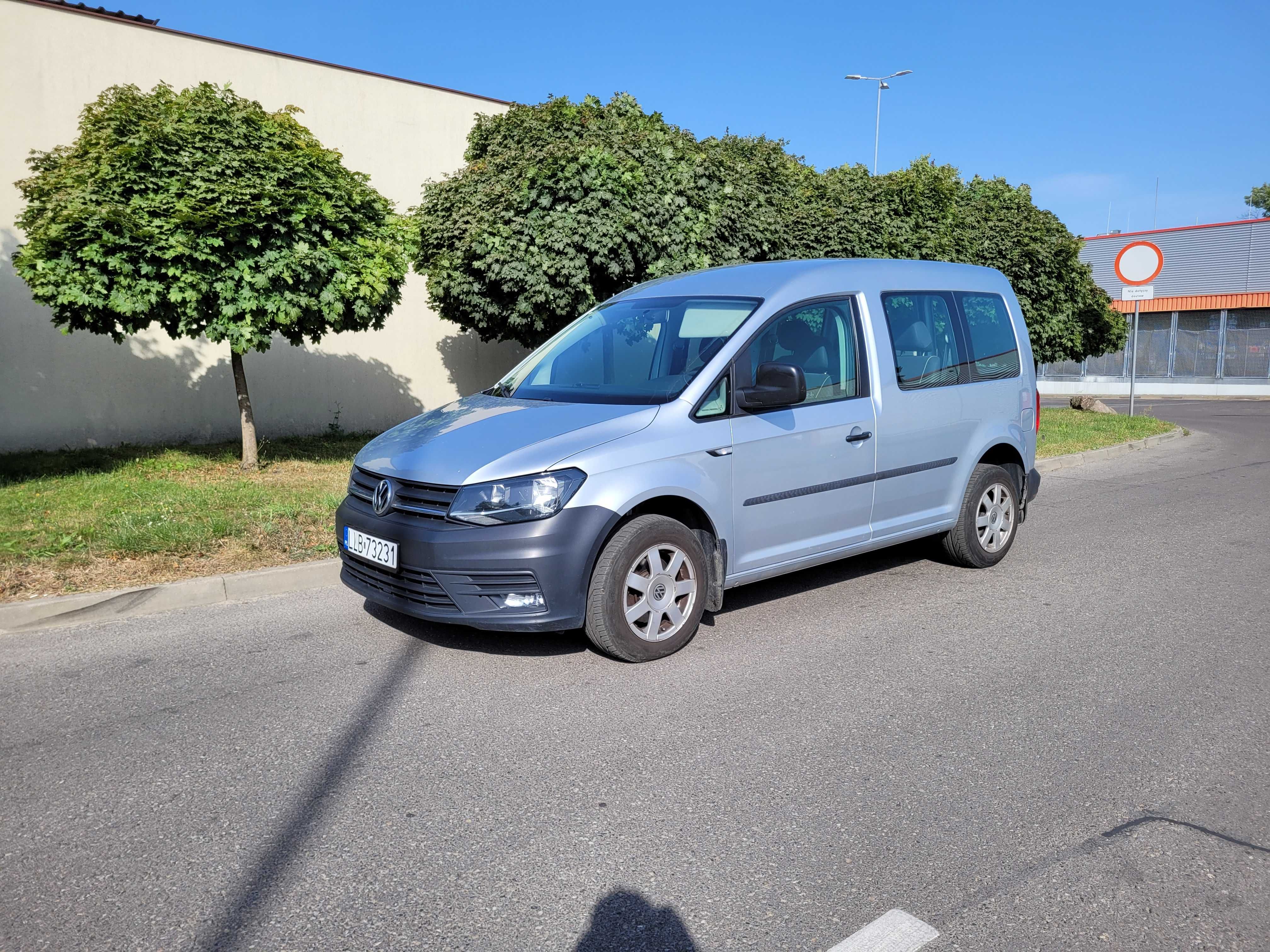 VW CADDY 2015r 2.0TDi 5 osobowy ciężarowy