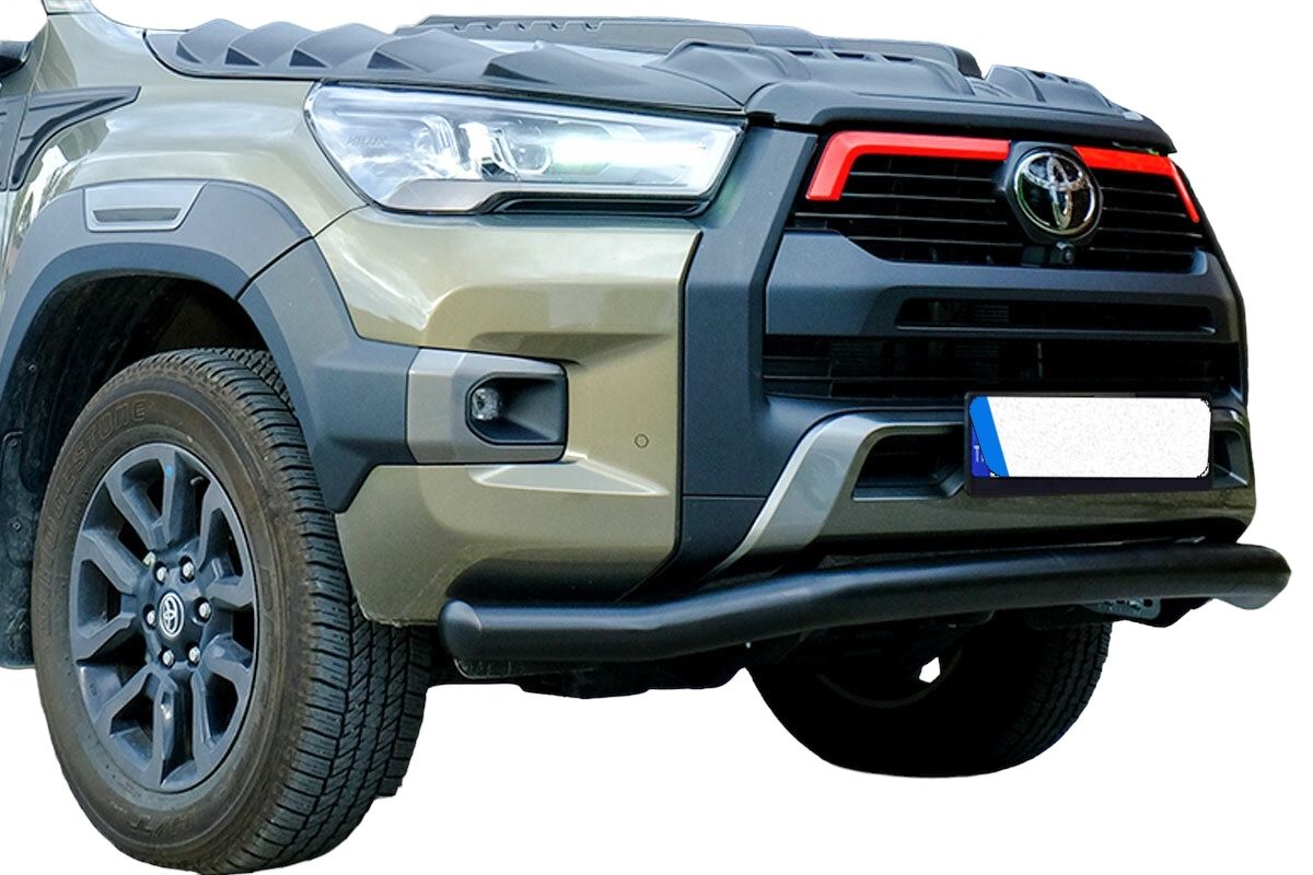 Toyota Hilux orurowanie przednie TEXAS czarne kangur rury