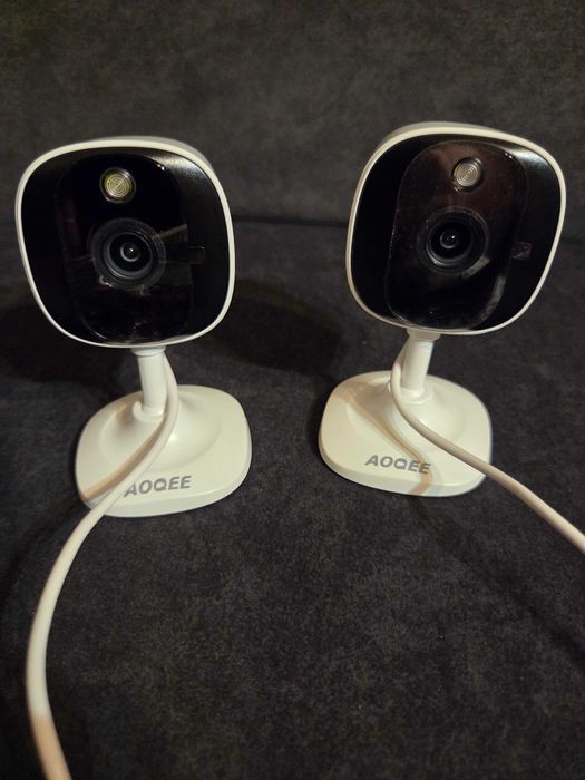 Aoqee 2szt Kamera 2K 3MP IP65 WiFi Wewnętrzna Zewnętrzna Alarm App