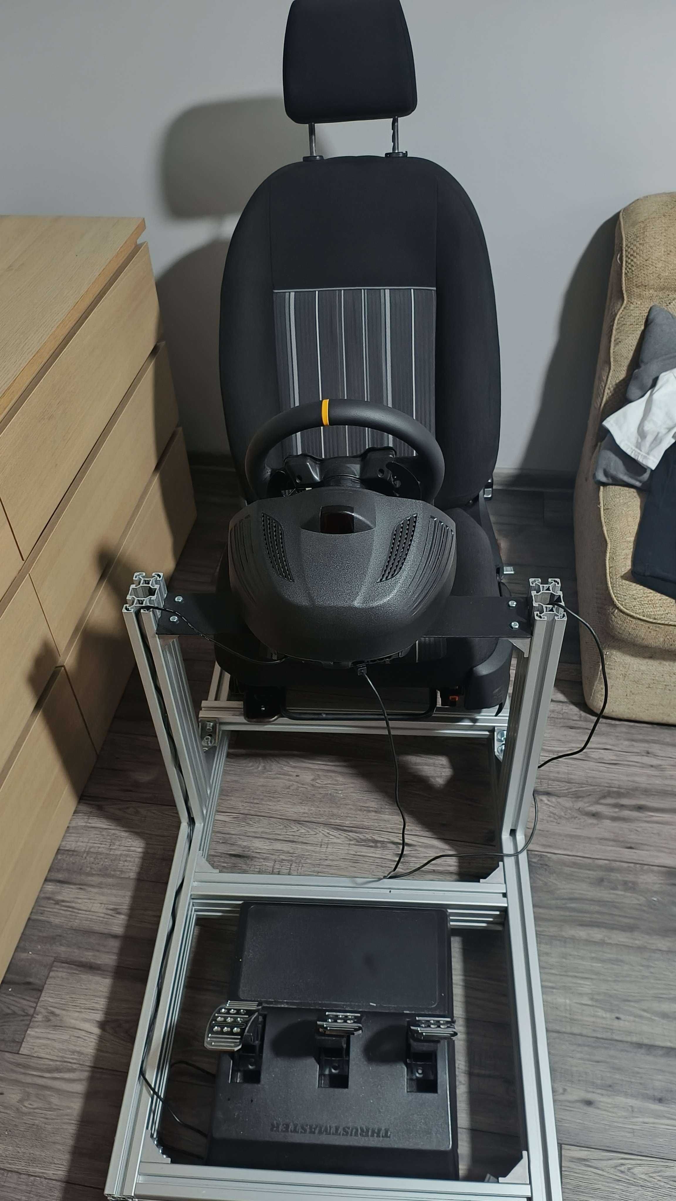 Zestaw simracing simrig stelaż 40x80 z fotelem thrustmaster tx