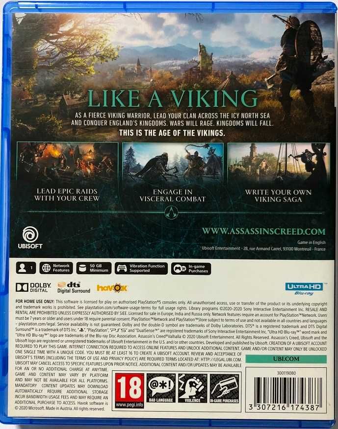 Assassins Creed Valhalla PS5 napisy PL * Video-Play Wejherowo