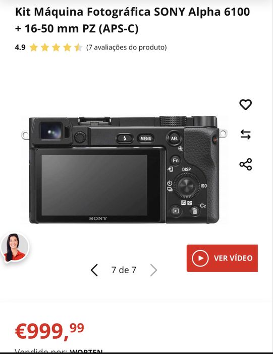 Maquina fotográfica Sony Alpha 6100