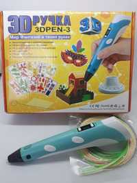 Ручка 3D PEN-3 с трафаретом и спицей, Led дисплеем, пластик Рla 5м