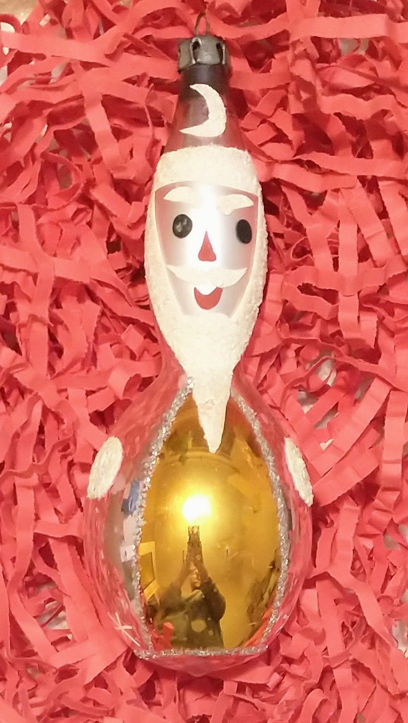 Stare bombki PRL Mikołaj mag czarodziej