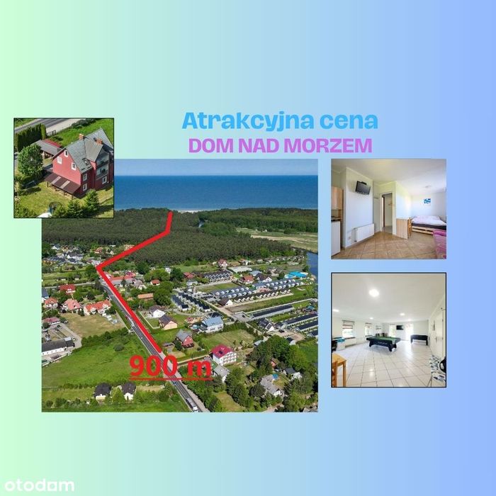 OBNIŻONA CENA !!! DOM NAD MORZEM - 10 pokoi - 331 m2 + duże poddasze