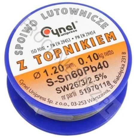 Kontakt S 60ml, Wtyk Din2 8szt, kabel din-3,5mm 2szt, cyna 100g 1,2mm