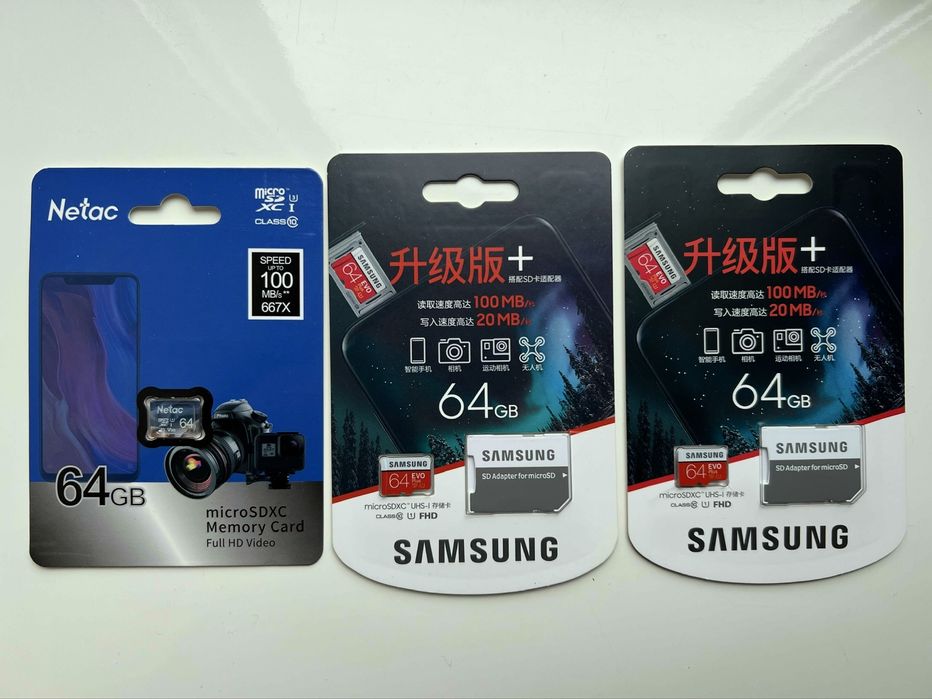 Карты памяти 64гб Samsung Netac