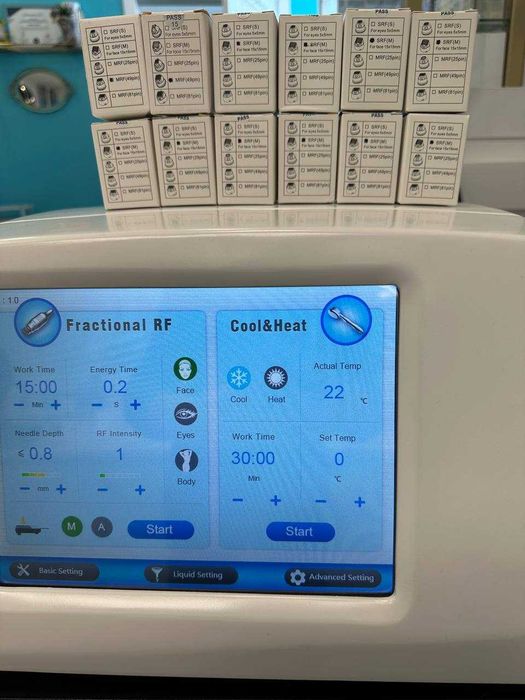 Máquina de rejuvenescimento da pele com microagulhamento fracionado