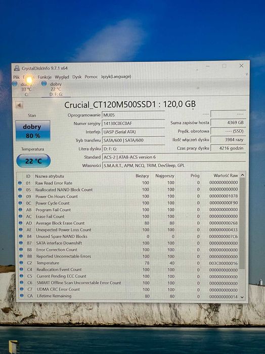 dysk ssd 120gb sprawny
