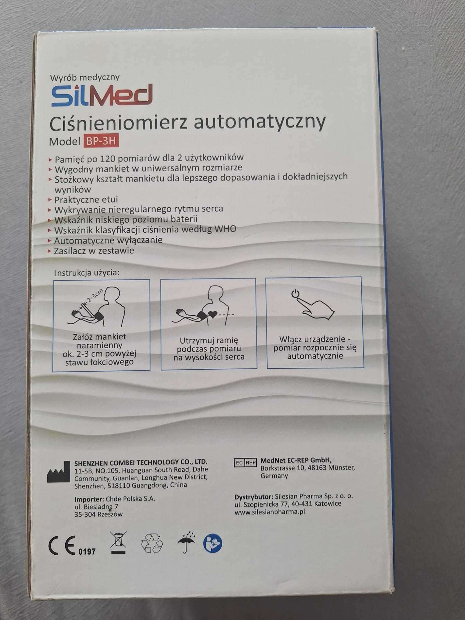 Silmed ciśnieniomierz automatyczny BP-3H