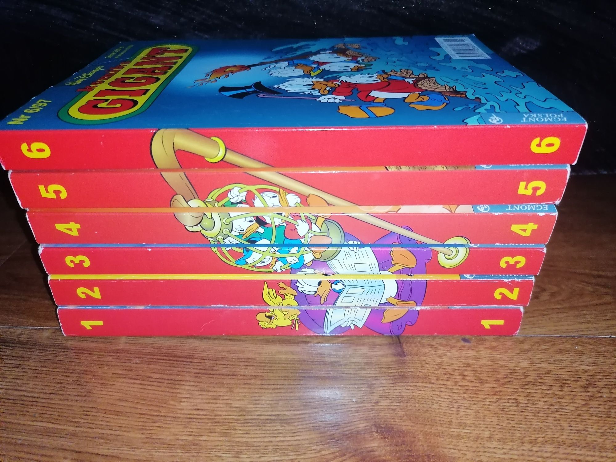 2697+6 Komiksy Gigant rok 1997 kompletny zestaw 1-6 Donald JAK NOWY