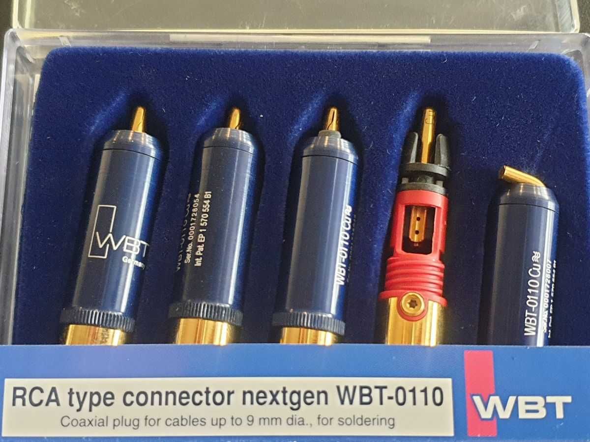 Wtyki RCA WBT 0110 Cu miedź