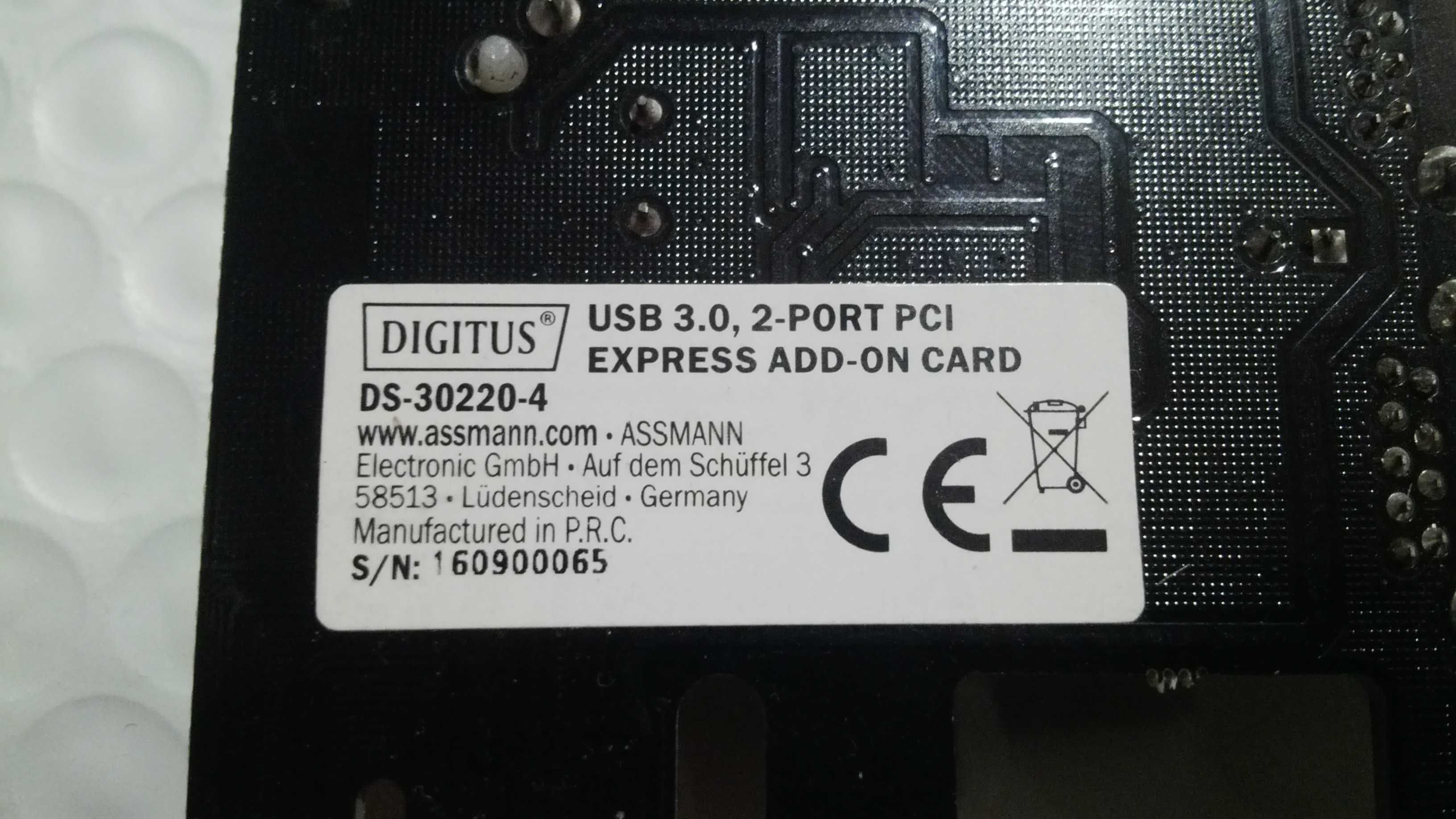 Digitus 2Port USB 3.0 PCI Express Add-on Card