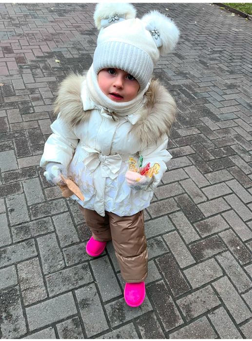 Зимовий комбінезон для дівчинки