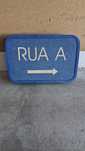 Sinal indicatorio de rua