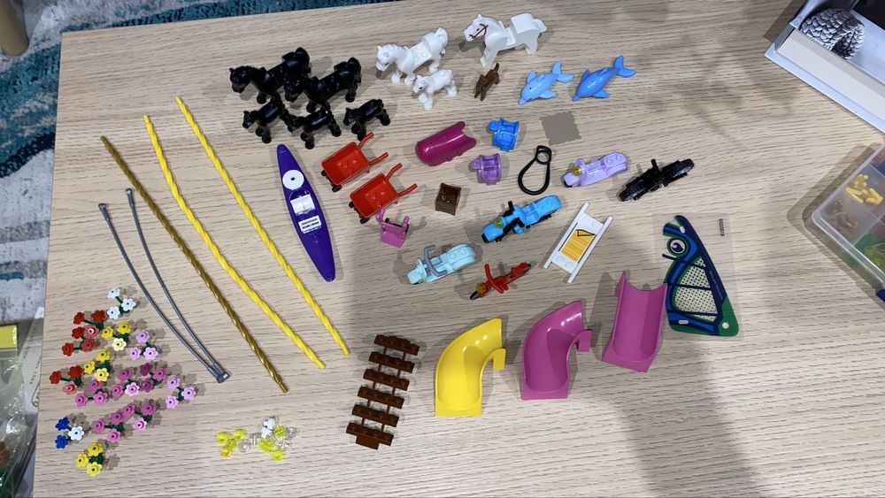 Lego Friends konie rowery skutery itd