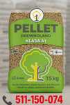 Opał, Pellet DĘBOWY Drewnoland,6 mm, certyfikat DIN PLUS A1,Wylewa