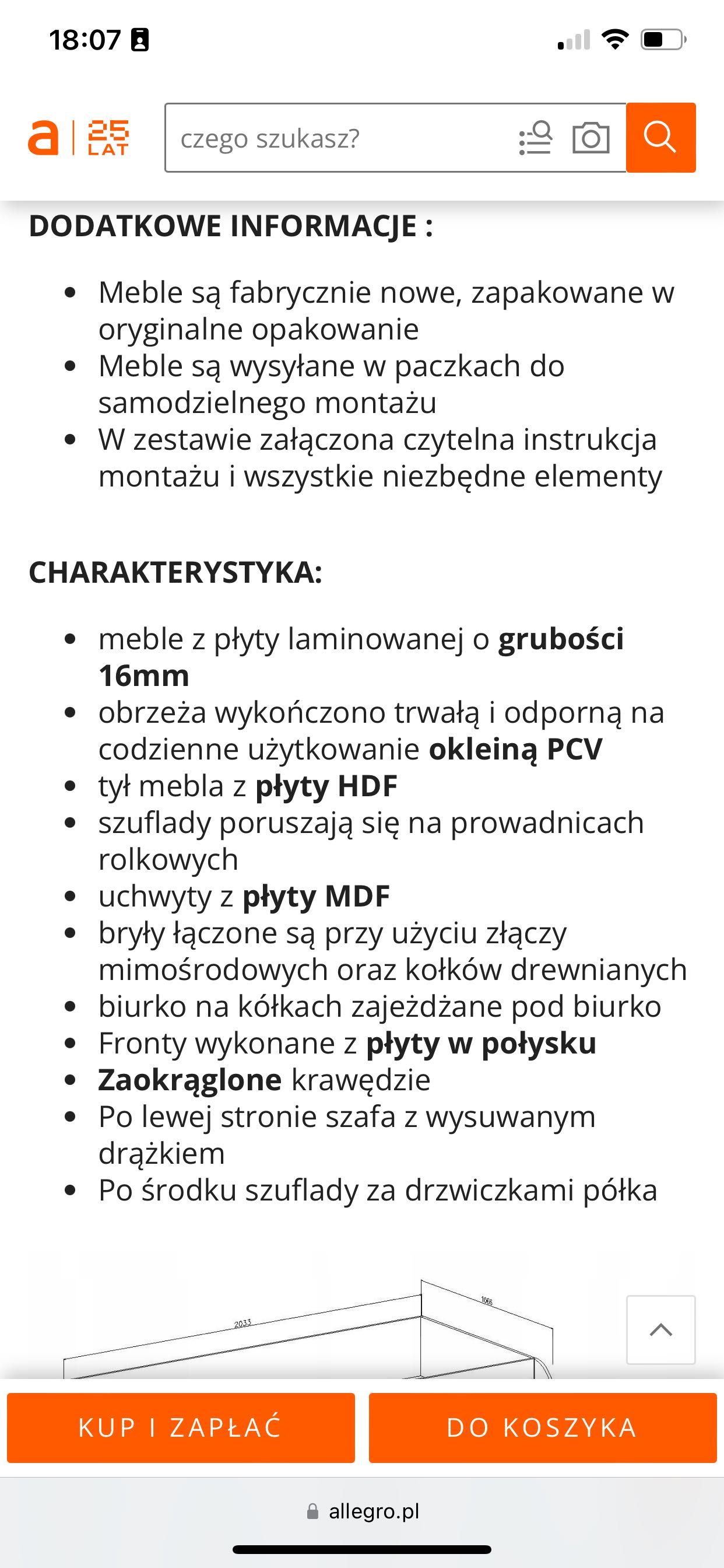 Łóżko Toledo  na antresoli z biurkiem i materacem