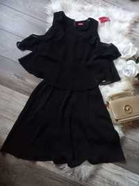 GUESS przepiękna czarna sukienka XS wycięte boki w talii RN  6