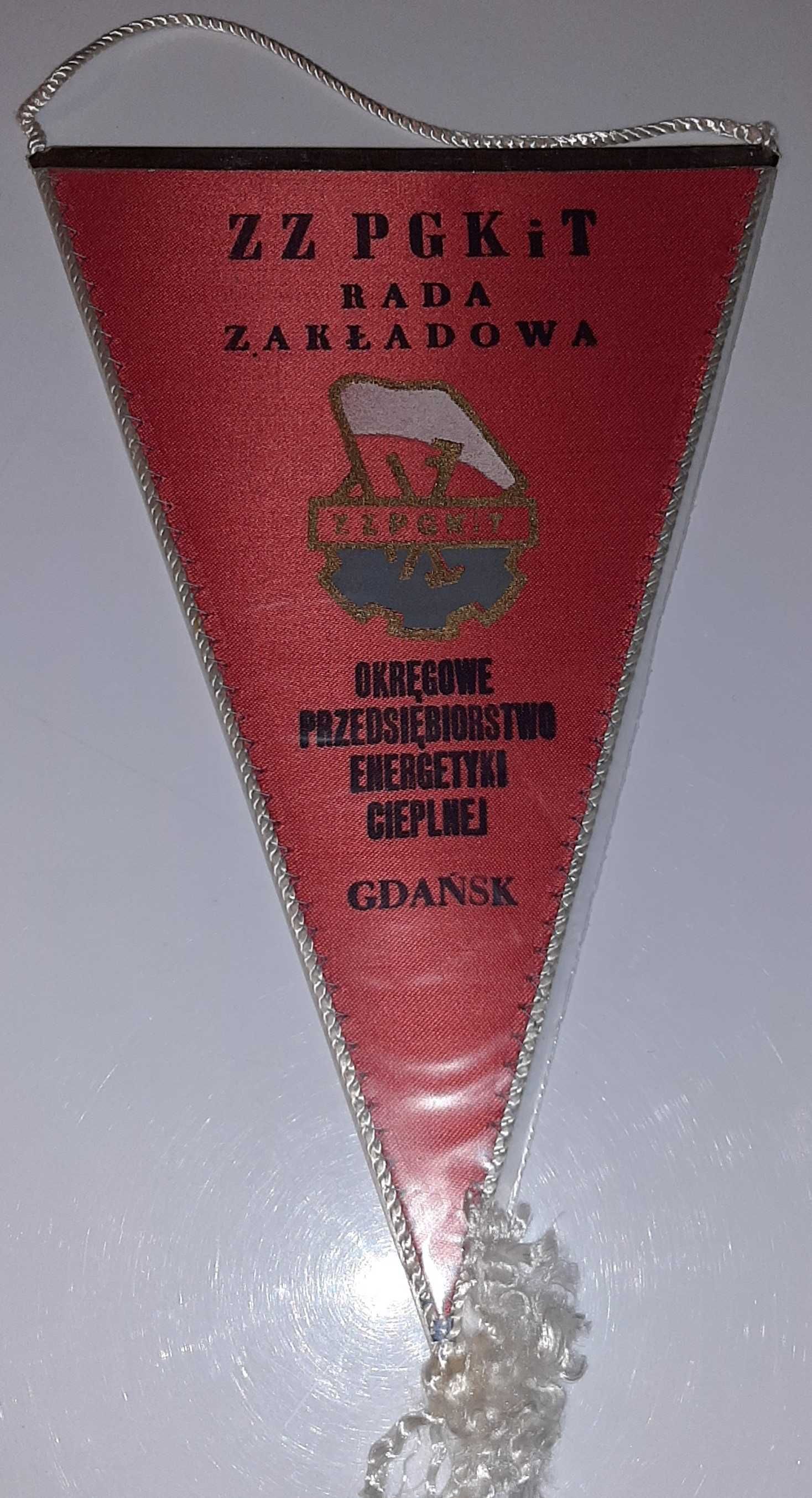 Proporczyk Brygada Pracy Socjalistycznej OPEC Gdańsk ZZPGKiT