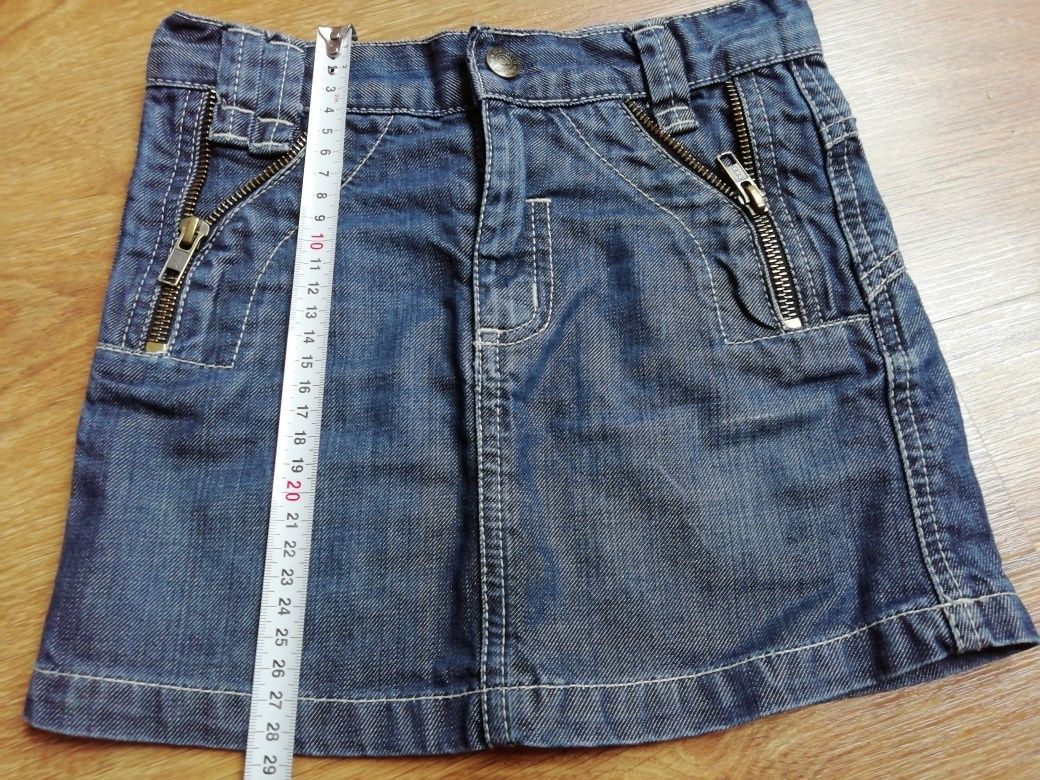 Spódniczka spódniczki jeans zamsz różowa 110 /116