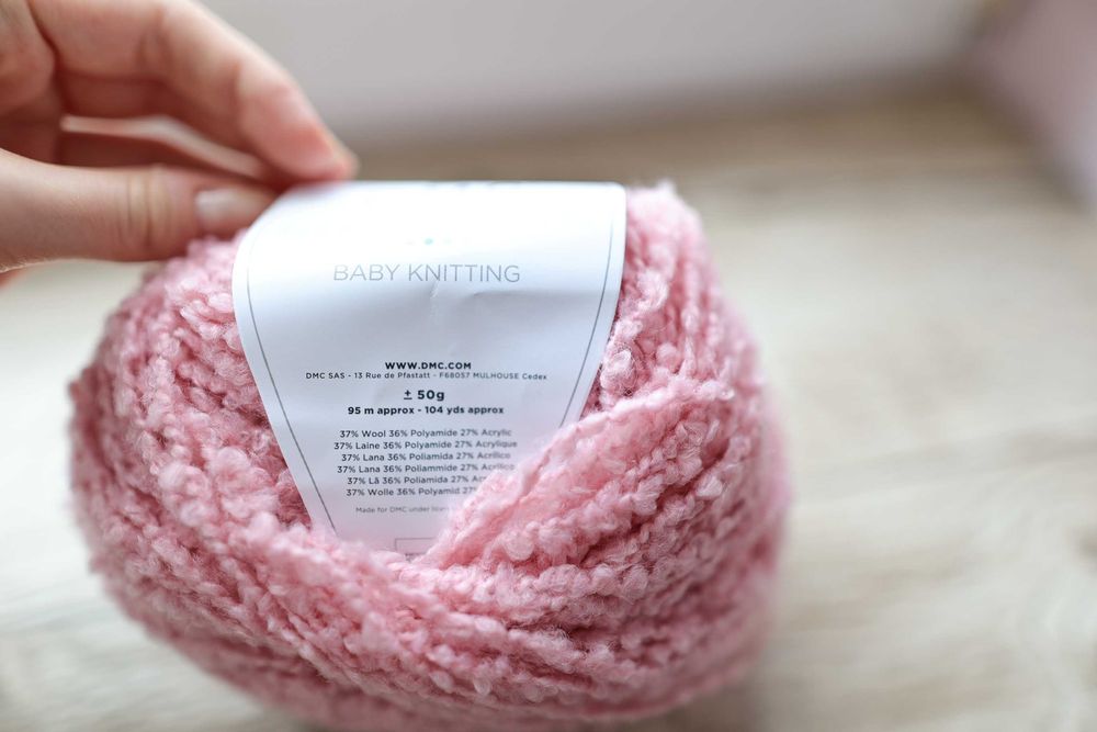 Włóczka bukla DMC BOUCLETTE 50g 04 róż *cukierkowy róż