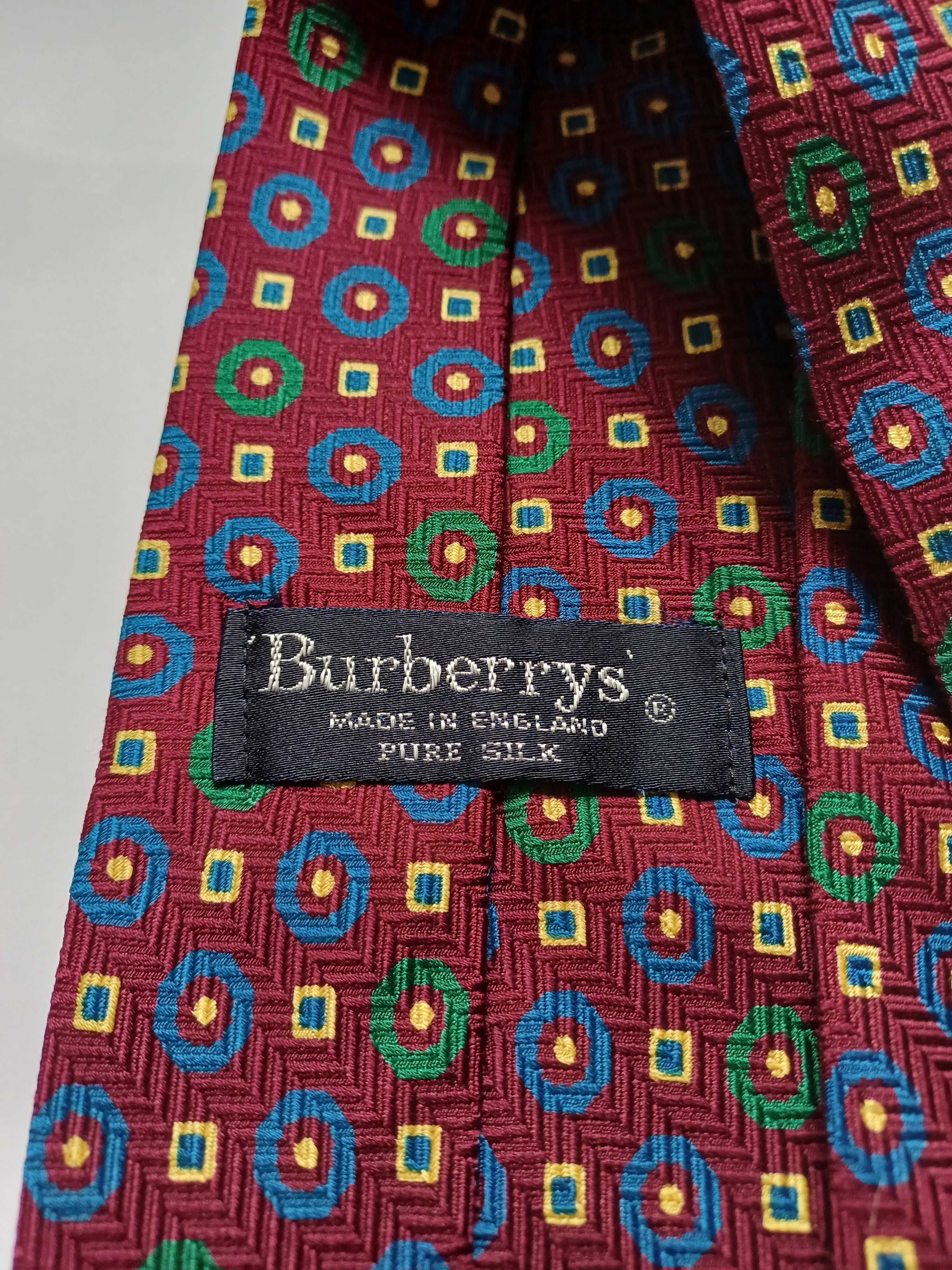 Burberrys jedwabny krawat vintage