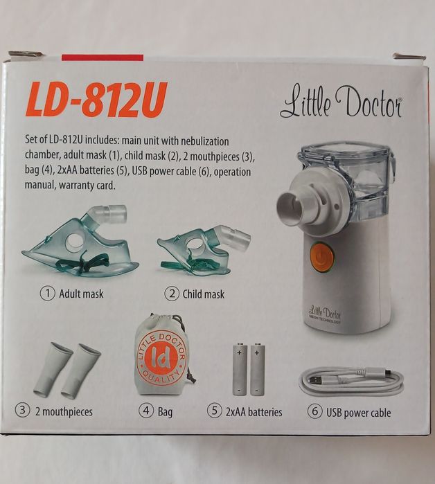 Інгалятор (небулайзер) меш ультразвуковий little doctor ld-812u