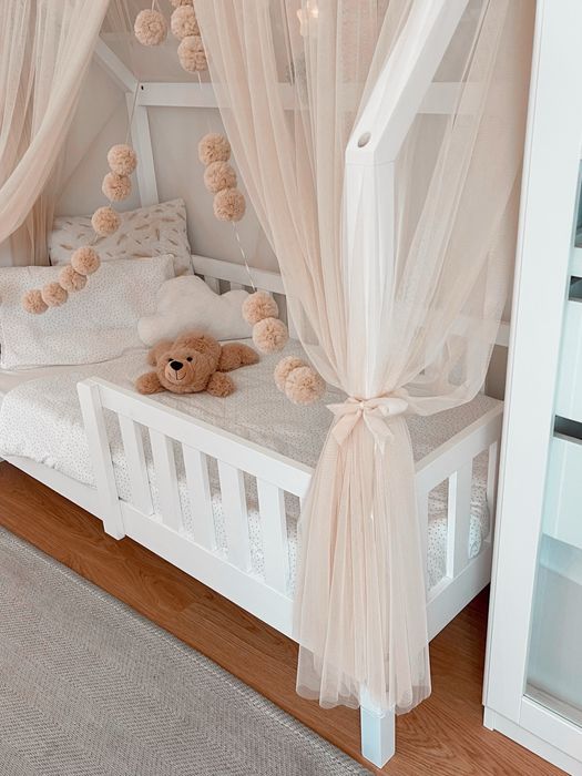 Cama Montessori Kit Bebé Criança - Dossel Especial - com colchão NOVO